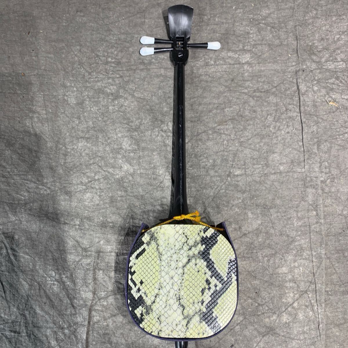 . кожа линия вращение музыкальная шкатулка sanshin Okinawa народные товары струнные инструменты миниатюра произведение искусства украшение 