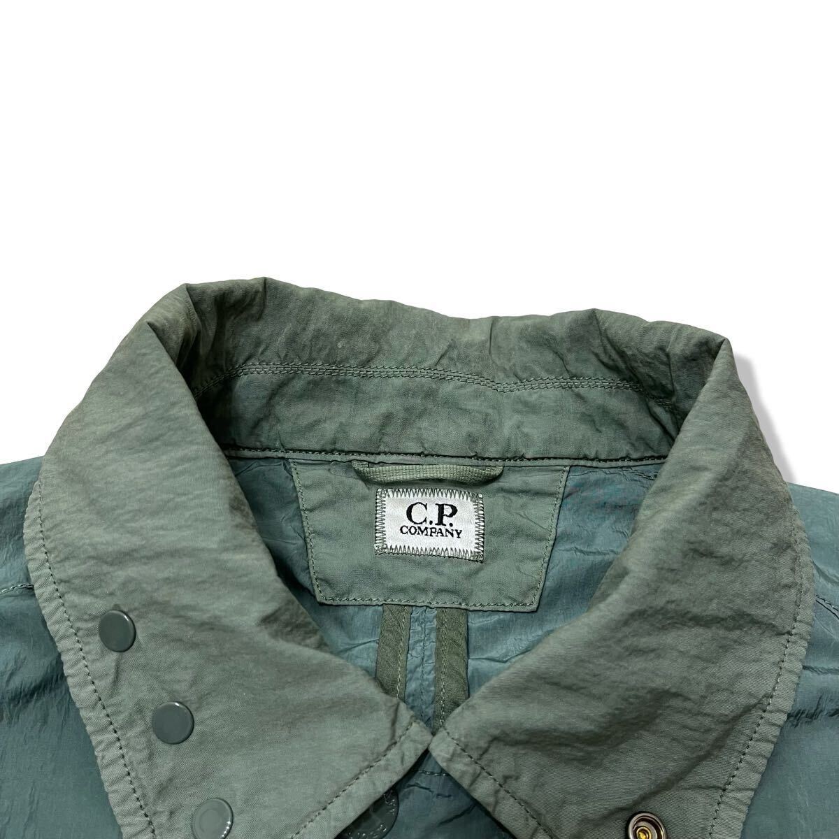 [2014SS]C.P.COMPANY(si-pi- Company )ga- men to большой нейлон защитные очки служебная программа жакет зеленый L блузон джемпер 