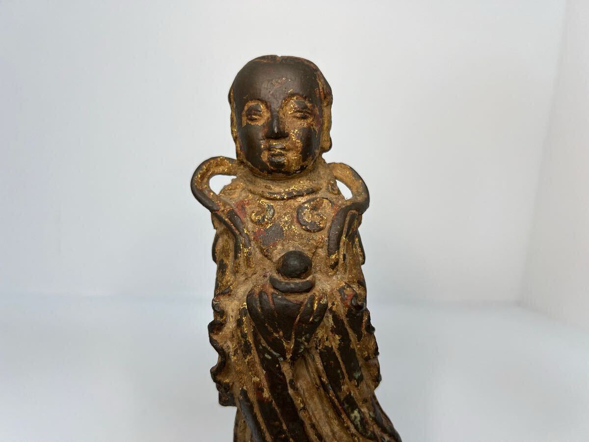 江戸時代 古銅獅子唐草彫り末廣口花入 中国美術仏教美術 ⑨ 江戸時代 古銅獅子唐草彫り末廣口花入 中国美術仏教美術 ⑨