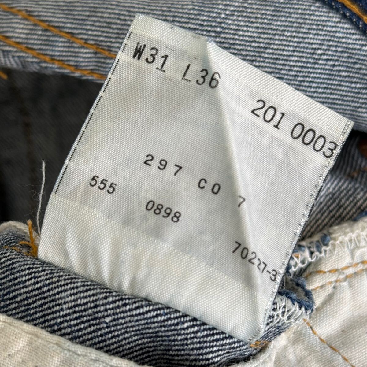 90s USA製 LEVI'S リーバイス 201XX デニムパンツ バレンシア 90s USA製 LEVI'S リーバイス 201XX デニムパンツ バレンシア