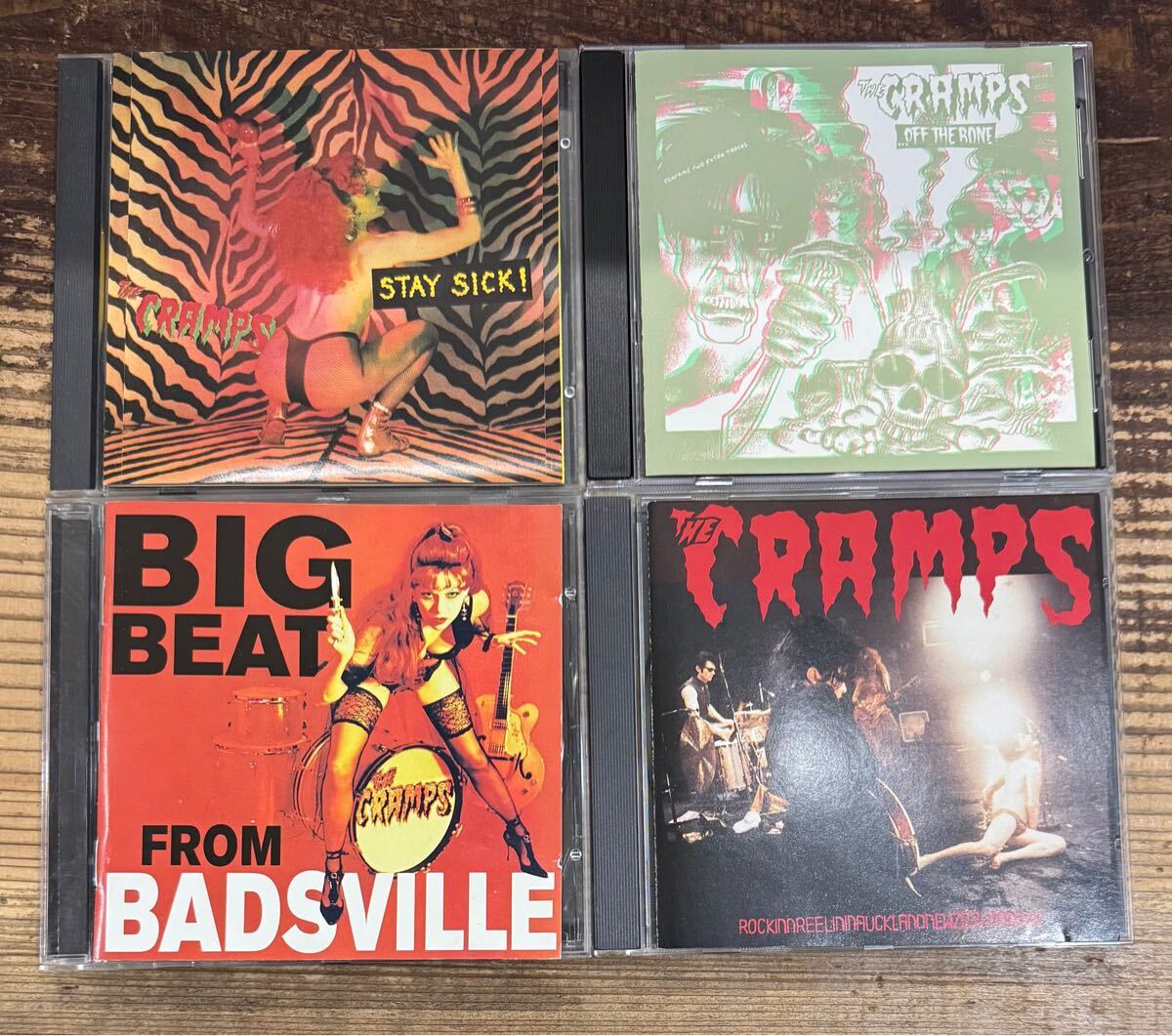 GARAGE 名盤CD4枚セット】クランプス CRAMPS■BIG BEAT FROM BADSVILLE■STAY SICK■OFF THE BONE■ROCKINNREELININAUCKLANDNEWZEALANDXXX