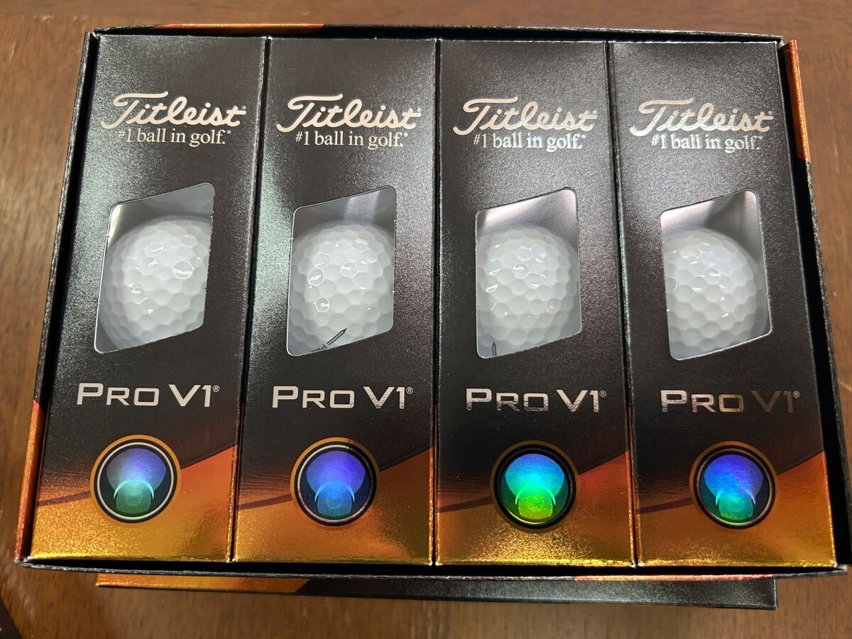 2024 Titleist PRO V1 мяч белый 2 дюжина (24 лампочка ) low номер бесплатная доставка 