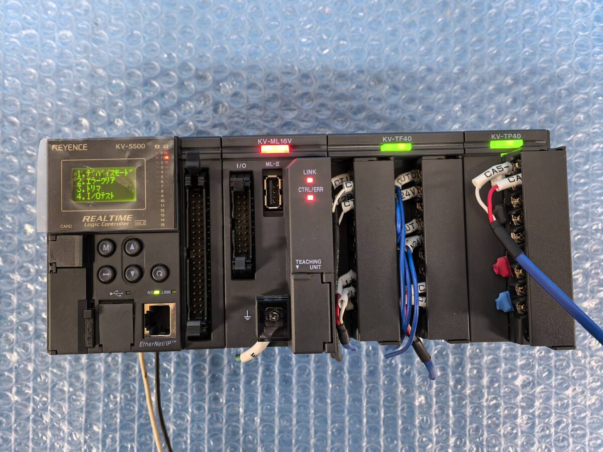 [CK25116] KEYENCE キーエンス KV-5500 プログラマブル コントローラ KV-ML16V KV-TF40 KV-TP40 シーケンサ 動作保証