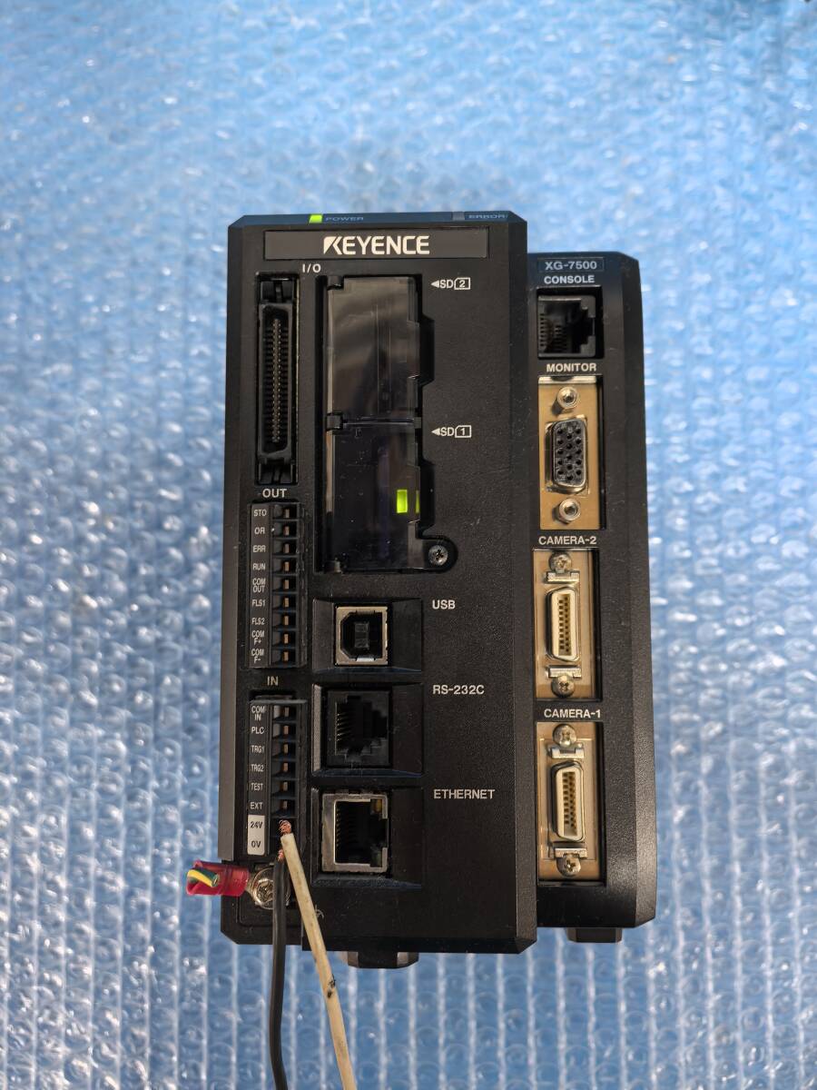 [YH2213] KEYENCE キーエンス XG-7500 画像処理システム 純正カード512MB付き 動作保証