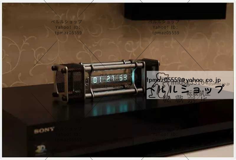 IV-18 VFDチューブ ニキシー管 クロック 完成品 アルミニウム IV-18 VFDチューブ ニキシー管 クロック 完成品 アルミニウム