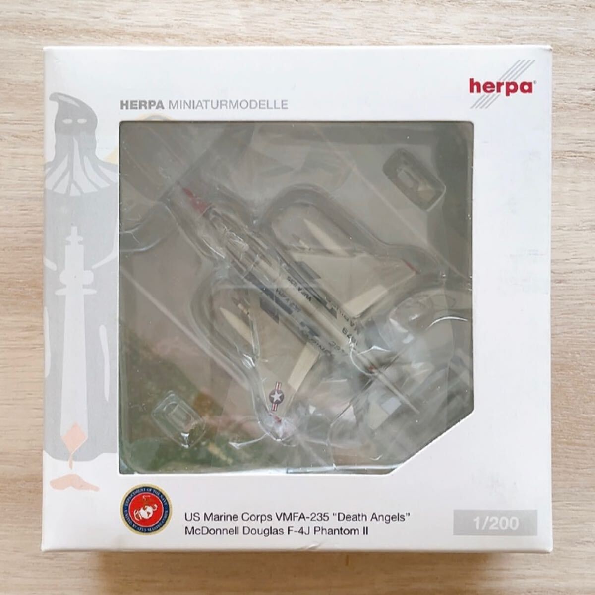 新品未開封 1/200 helpa ヘルパ F-4J ファントムII アメリカ海兵隊 VMFA-235 Death Angels マクダネル ダグラス
