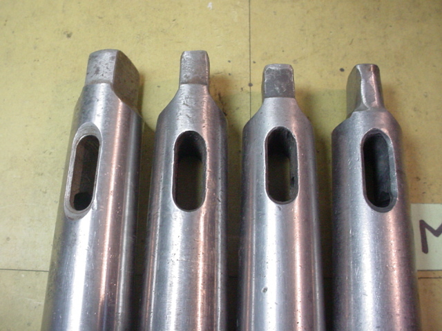 機械側MT4→工具側MT3 ドリルスリーブ4本組 中古品 Cセットの画像3