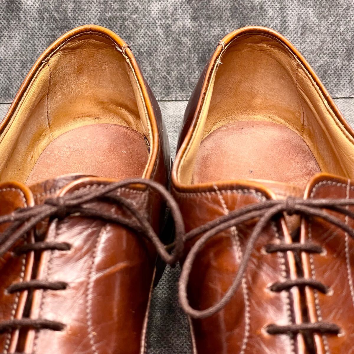 【Made in USA/80-90'sヴィンテージ】Allen Edmonds Park Avenue パークアベニュー ストレートチップ US10 1/2 D 28.0-28.5cm前后 ブラウン