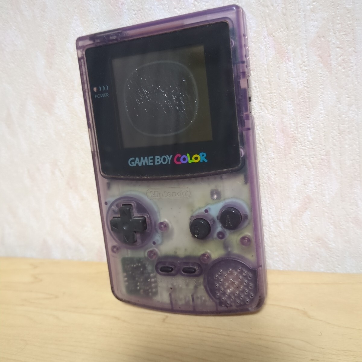 送料無料　 GB ゲームボーイカラー CGB-001 本体 クリアパープル　 Nintendo 任天堂　動作未確認ジャンク