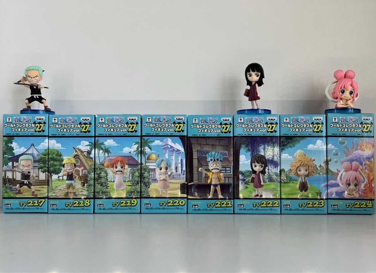 ワンピース ワールドコレクタブルフィギュア vol.27 ゾロ ウソップ ナミ ロビン フランキー ビビ しらほし コアラ 幼少期 全8種