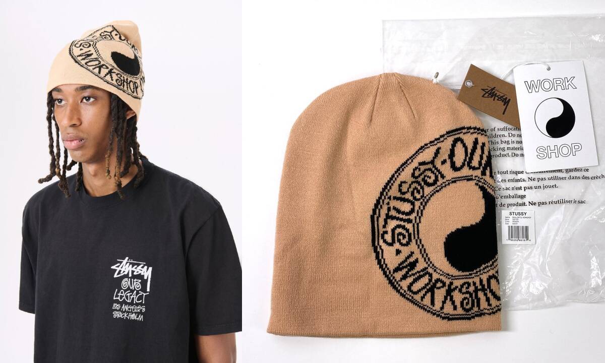 新品】STUSSY × OUR LEGACY WORK SHOP Skullcap ビーニー ニット 新品】STUSSY × OUR LEGACY WORK SHOP Skullcap ビーニー ニット