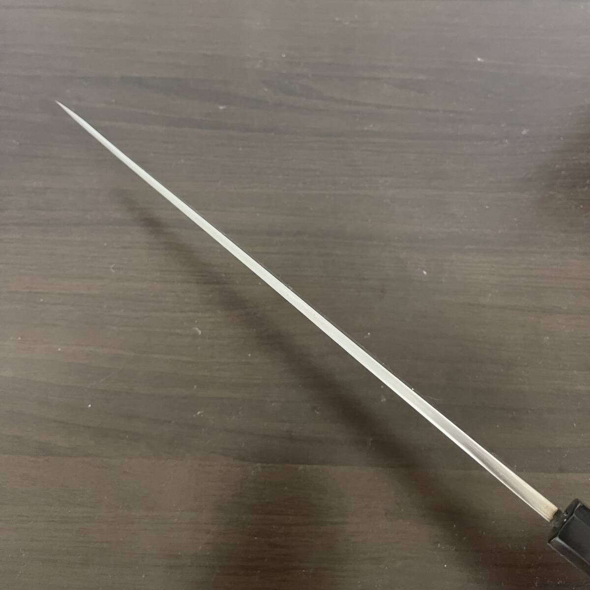 新品 未使用 堺 柳刃包丁 白鋼 霞焼 黒水牛銀巻八角柄 刃渡り 新品 未使用 堺 柳刃包丁 白鋼 霞焼 黒水牛銀巻八角柄 刃渡り