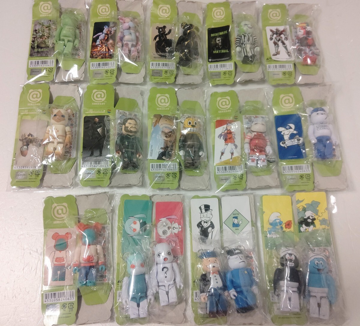 【裏シークレット含む17体新品未開封セット】BE@RBRICK series 49 ベアブリックシリーズスマーフ ウマ娘 ベーシック 初音ミク モノポリー