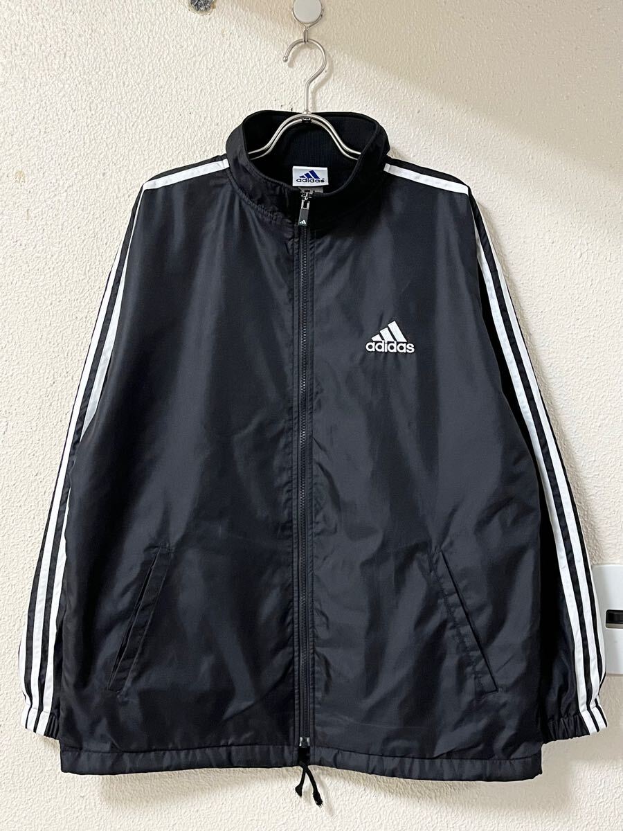 90s 万国旗タグ アディダス adidas ナイロン ジャケット ウィンドブレーカー　L