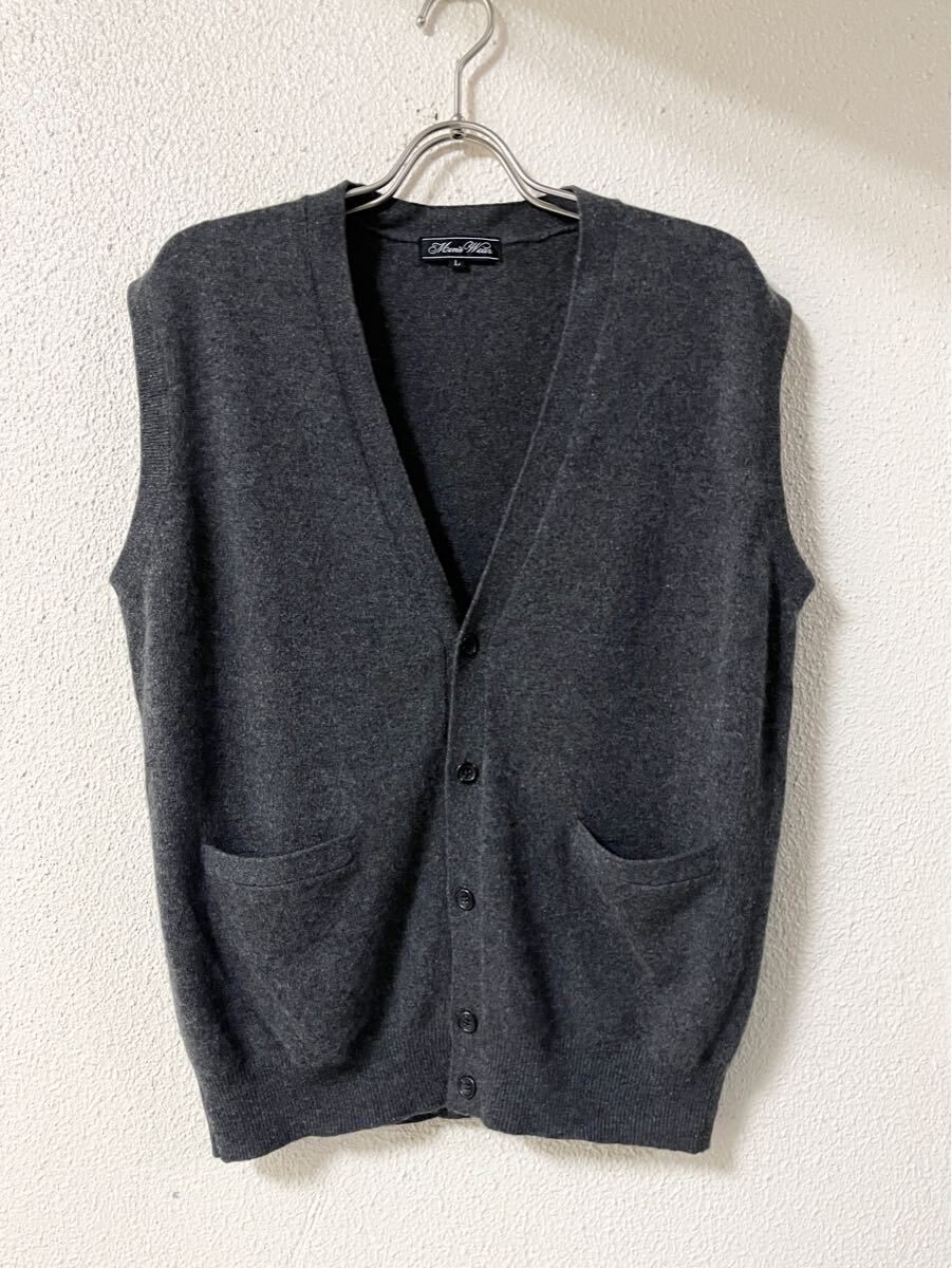 Mens Wear カシミヤ100% ニットベスト L