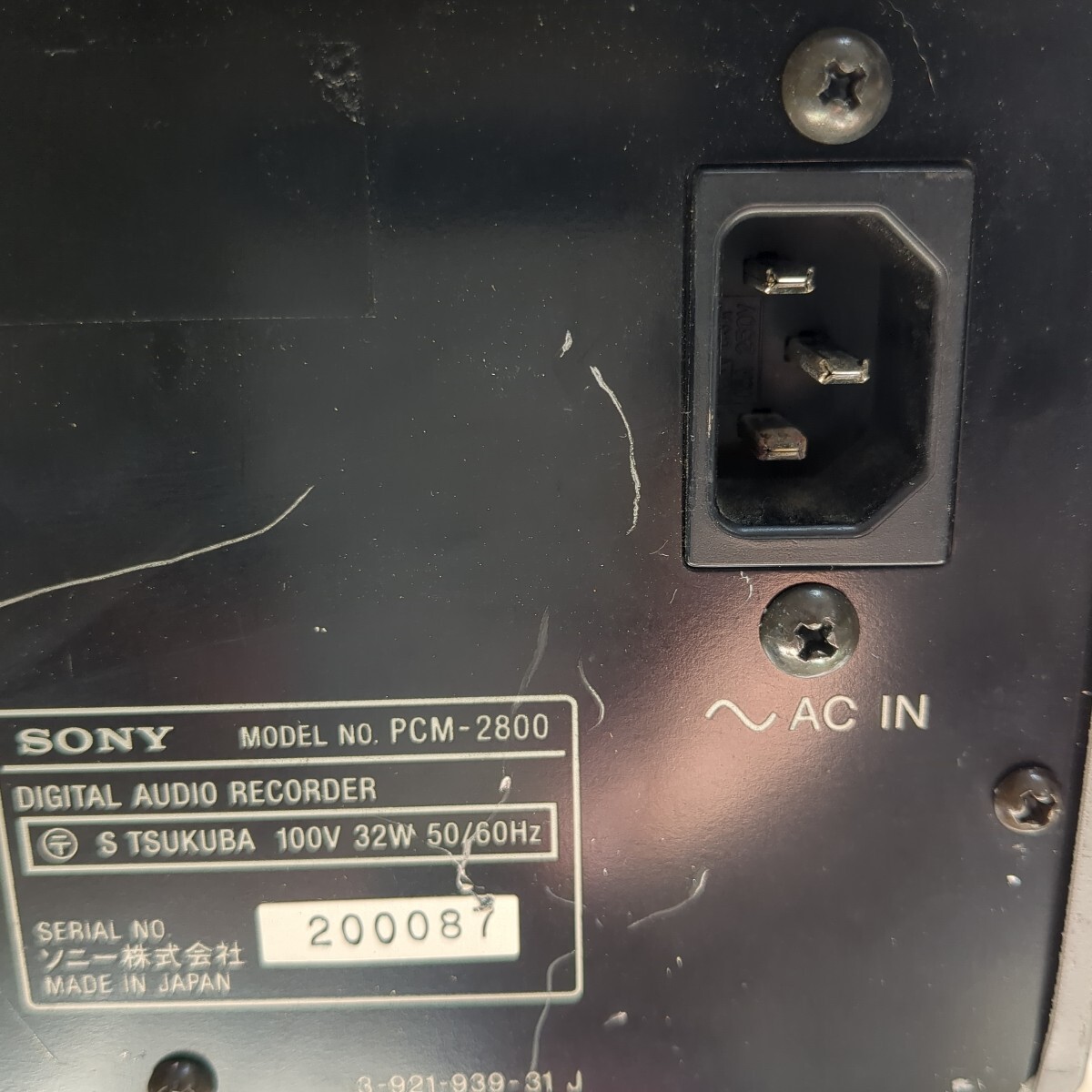 SONY ソニー PCM-2800 業務用DAT DATレコーダー SONY ソニー PCM-2800 業務用DAT DATレコーダー