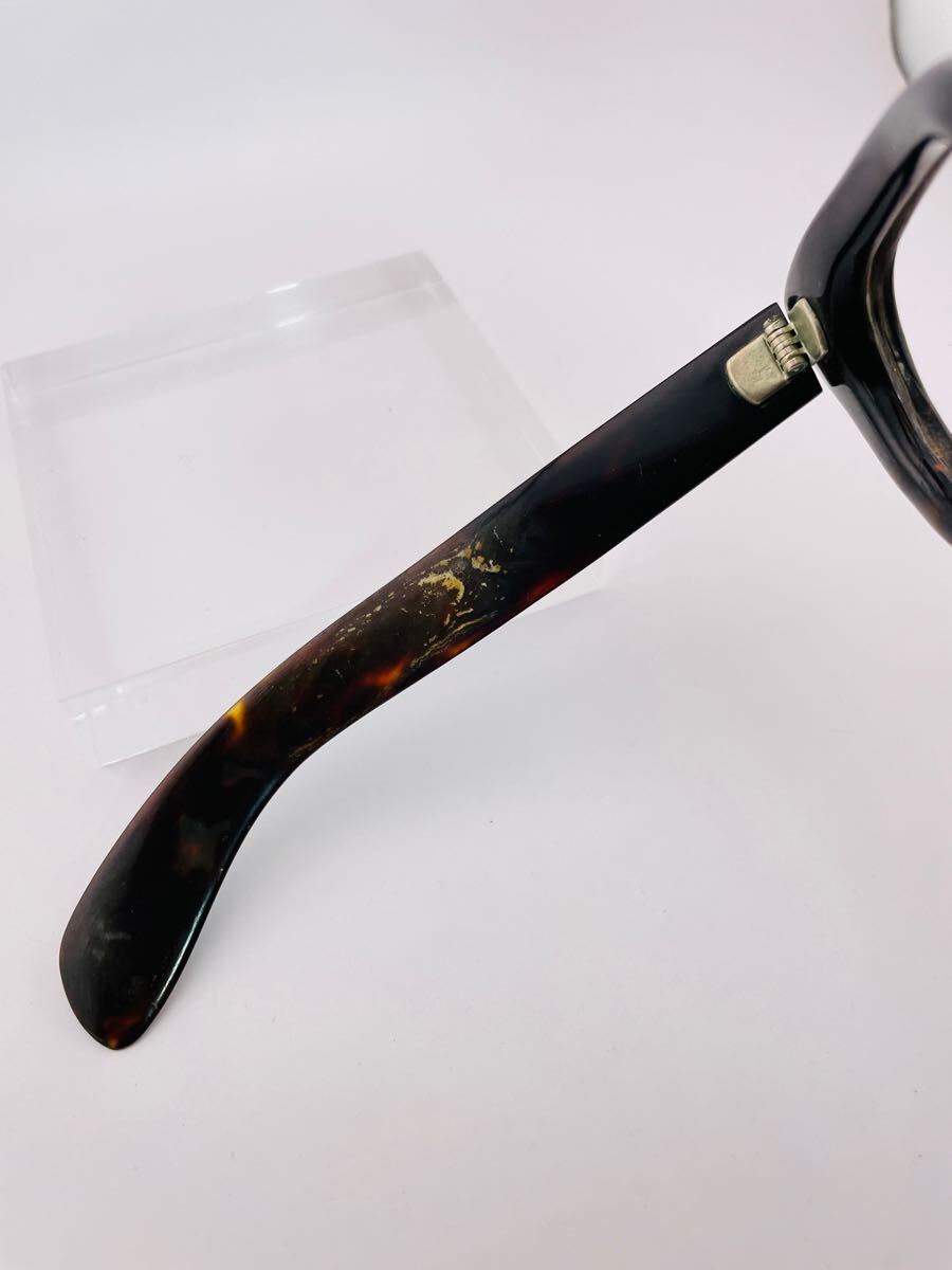 QA06 天然 本鼈甲 日本製 ビンテージ 昭和レトロ メガネ 太い QA06 天然 本鼈甲 日本製 ビンテージ 昭和レトロ メガネ 太い