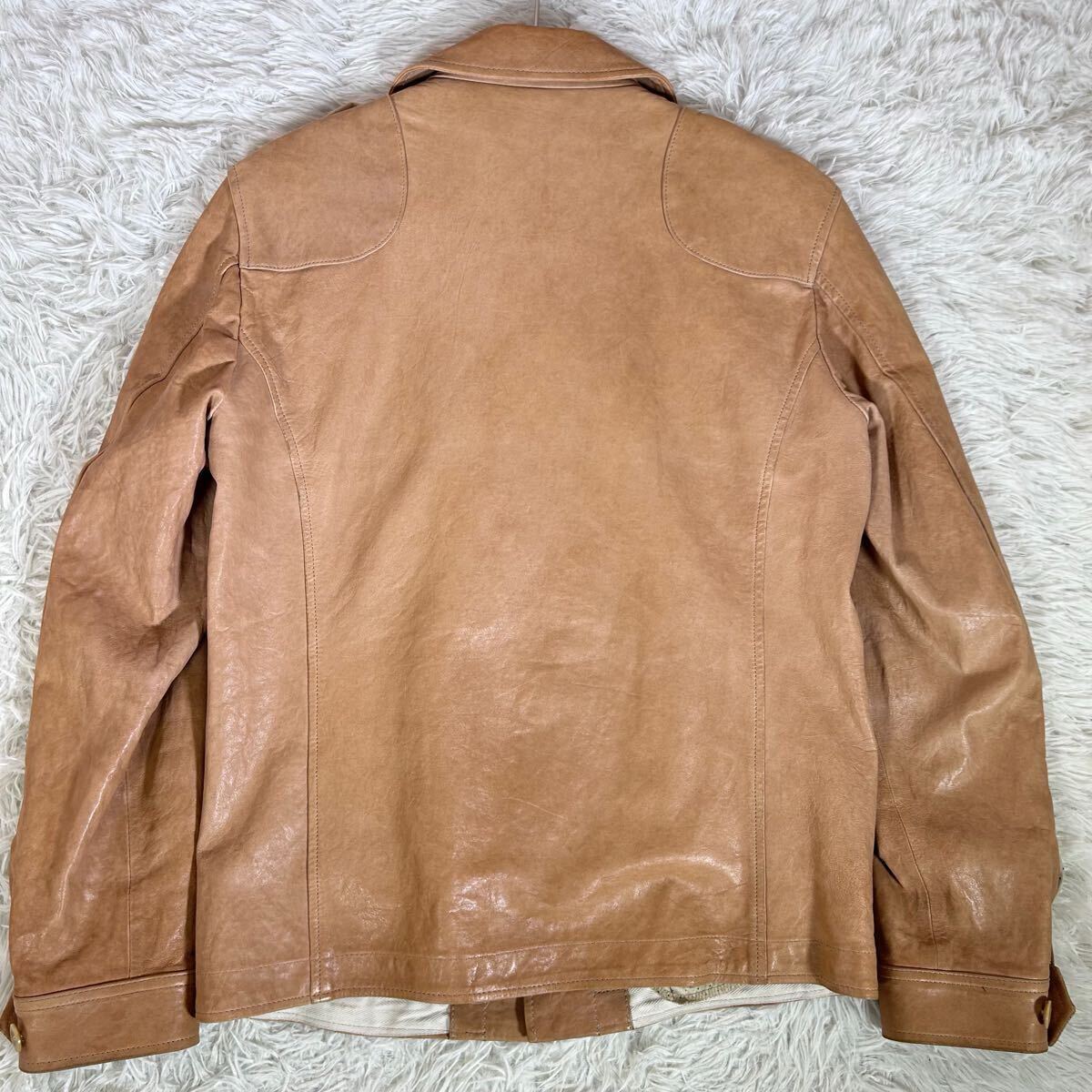 Paul Smith ポールスミス レザージャケット 羊革 ラムレザー L Paul Smith ポールスミス レザージャケット 羊革 ラムレザー L
