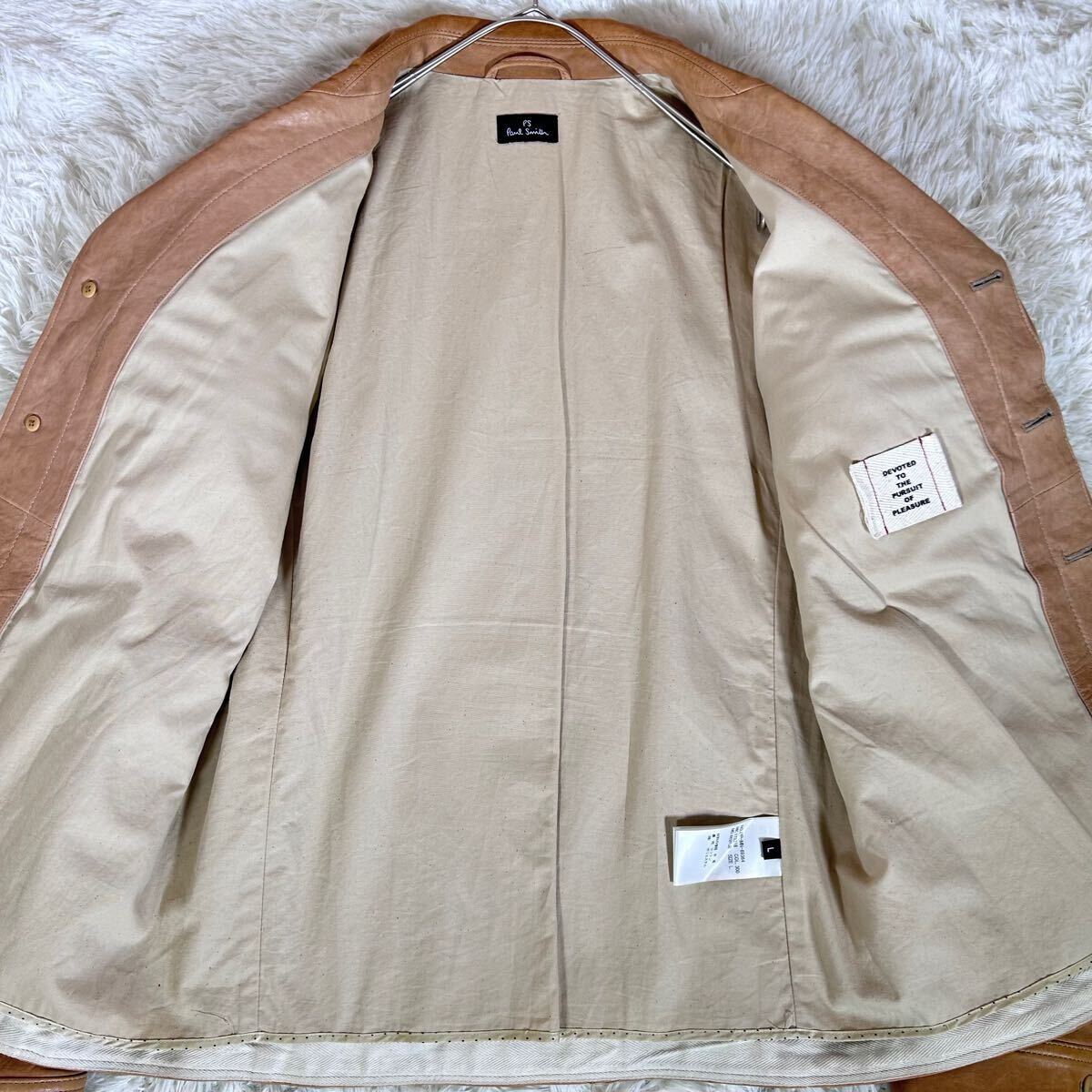 Paul Smith ポールスミス レザージャケット 羊革 ラムレザー L Paul Smith ポールスミス レザージャケット 羊革 ラムレザー L