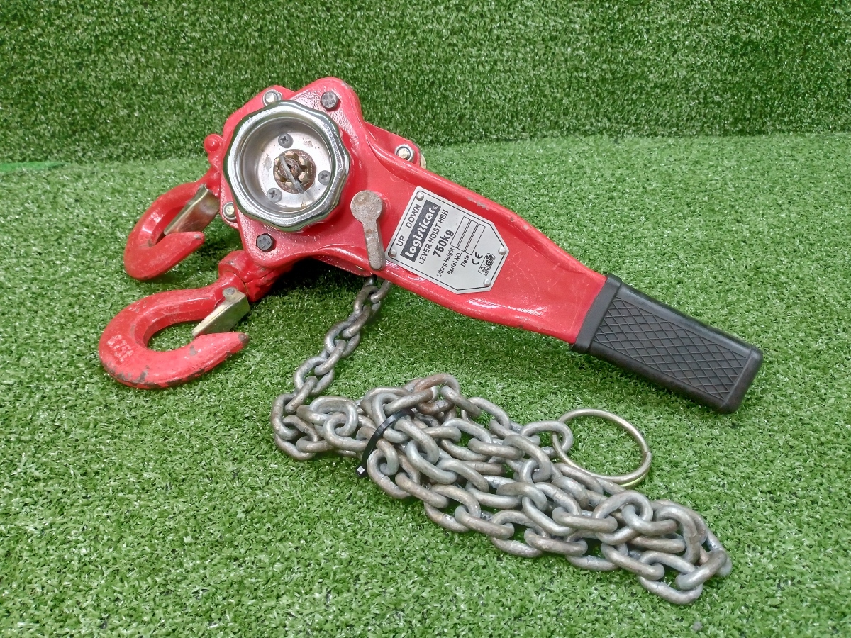 中古 logisticar レバーホイスト 750kg 0.75t