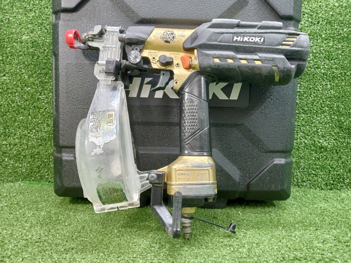 中古 HiKOKI ハイコーキ 旧日立工機 41mm 高圧 ねじ打機 WF4H3(S) メタリックゴールド スピード優先モデル ⑨