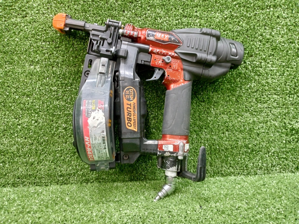 中古 MAX マックス 高圧 41mm ターボドライバ ねじ打ち機 HV-R41G4 ⑬