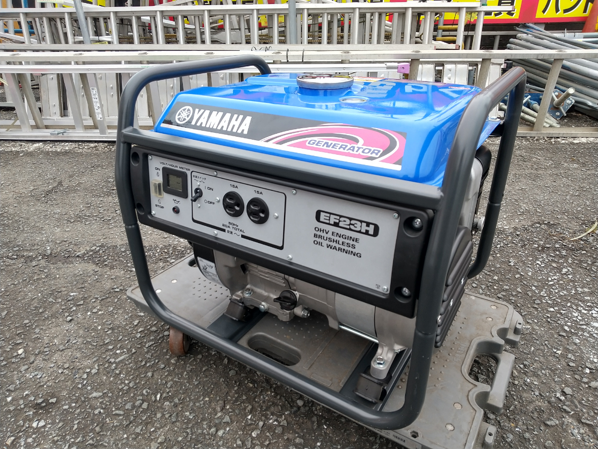 新着 50Hz 東日本地域専用 エンジン発電機 YAMAHA ヤマハ 170サイズ】未使用品 【佐川 2.0kVA EF23H 4サイクル 20A 100V 発電機