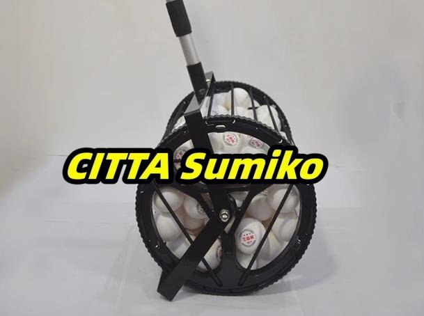 テニス用ボールかご 2 in 1 テニスボールピッカー 80個のボール?yún)Ъ{可能 テニス収納 ポータブル テニスボール拾いカゴ テニス用 B