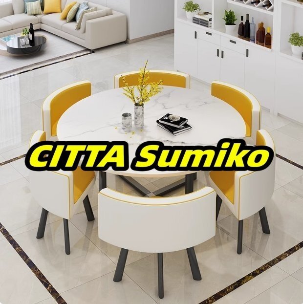 グリーン+ホワイト 6人用 商談 役員応接 会議テーブル 7点セット グリーン+ホワイト 6人用 商談 役員応接 会議テーブル 7点セット