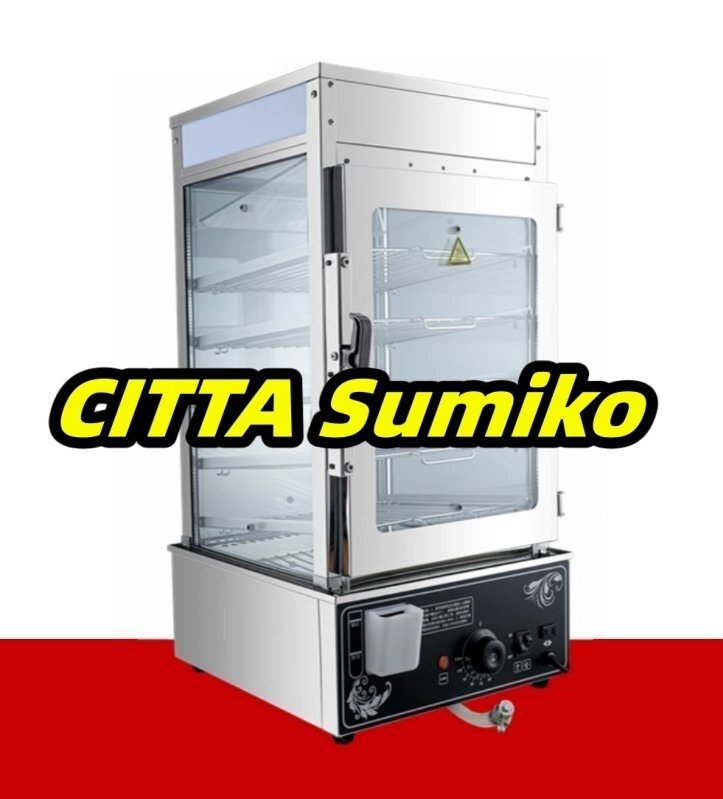 品質(zhì)保証 業(yè)務(wù)用肉ま 蒸し器 電気蒸し器 5段 80個(gè)収納 肉まんステンレス 100v F597
