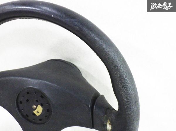  Mazda оригинальный OP опция FD3S RX-7 рулевой механизм руль колесо MOMO производства кожа кожа центральный накладка есть немедленная уплата полки 17I