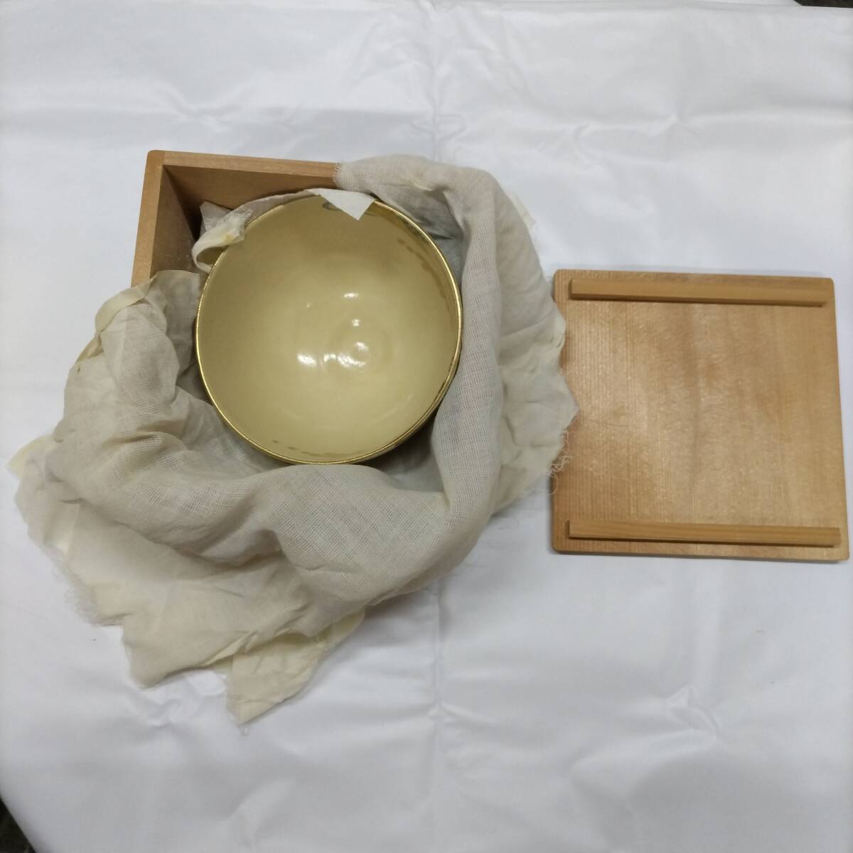 AM076　仁清　抹茶碗　木箱　茶器　茶道具