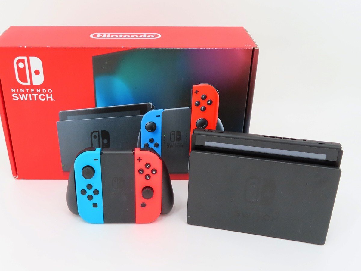 ○【任天堂】Nintendo Switch/ニンテンドースイッチ本体 HAD-S-KABAA ネオンブルー/ネオンレッド