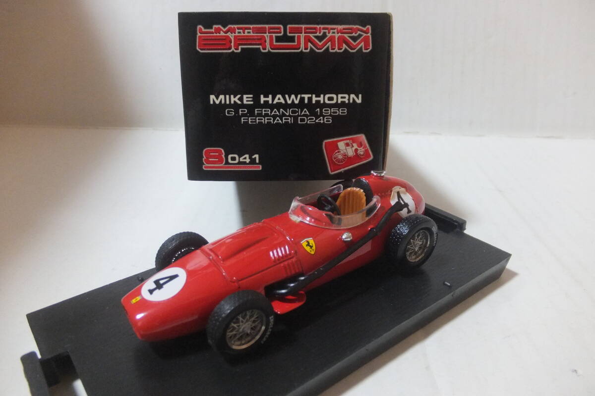 【1/43 フェラーリ F1 D246 1958年 優勝車両】ブルム　マイク・ホーソン フランス G.P. ワールド チャンピオン