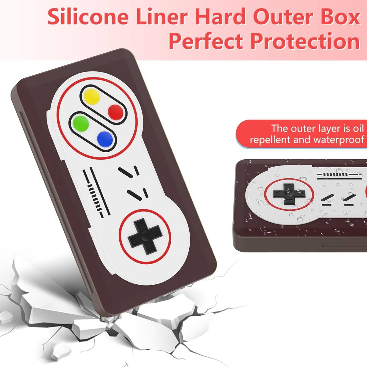 【好き×NO紛失=超楽】ゲームカード 収納ボックス 4色展開 薄型 24枚収納可 Switch/Switch Lite/Switch OLED モデル対応 整理整頓 便利_画像6