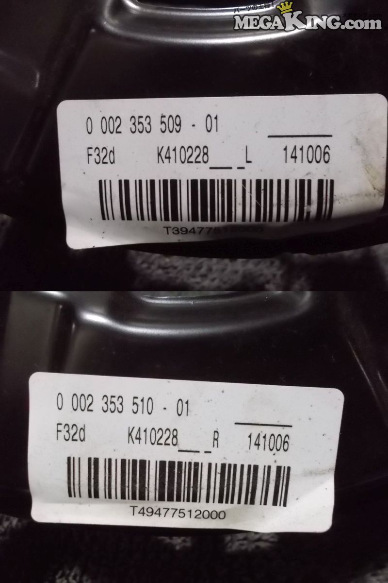 BMW F32? 420i ? 4シリーズ? 純正 リア スプラッシュパネル ブレーキディスクカバー パックプレート 左右 分かる方 ☆ / 4N10-1224_画像3