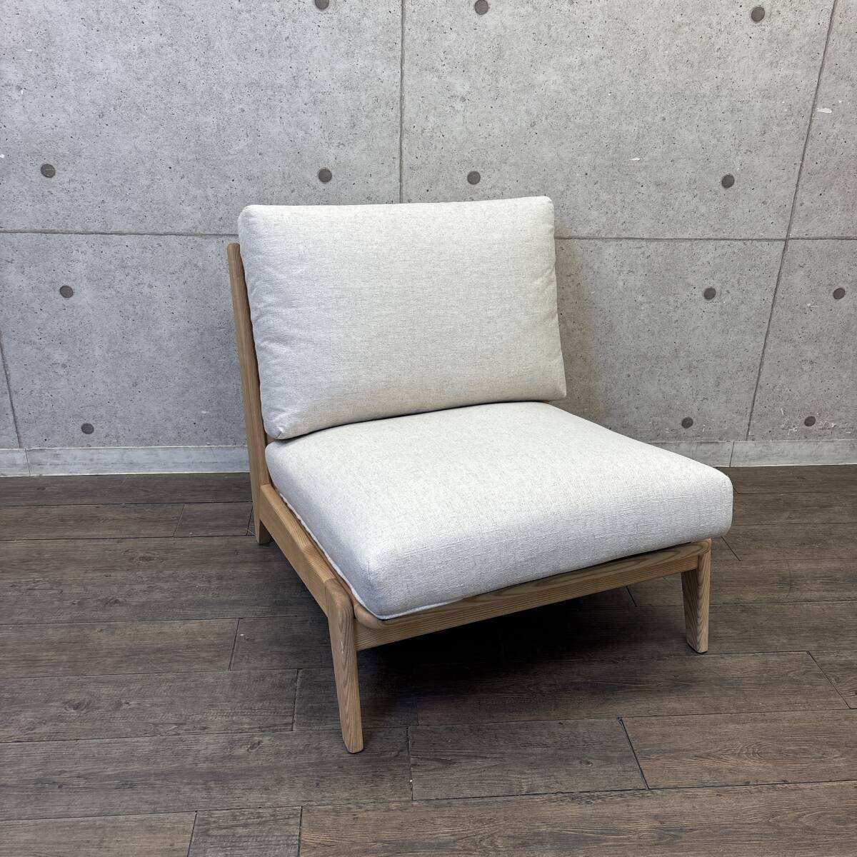 【埼玉発 直接引取可】美品 展示品 1人掛けソファ NOWHERE LIKE HOME ノーウェアライクホーム SOFA COLLATE 関家具 すのこ Y0111-2
