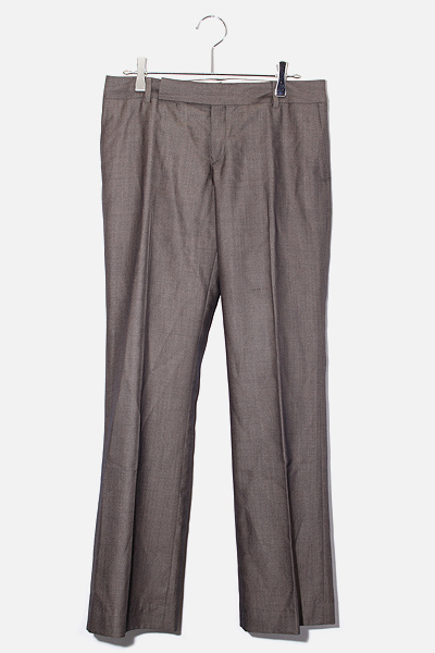 DES PRES デプレ トゥモローランド ウール シルク スラックスパンツ 1 BROWN ブラウン 22-04-61-04151 /◆☆ レディース