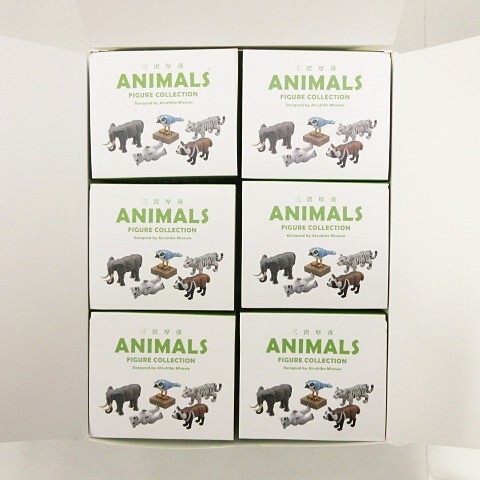 送料無料 通販 三沢厚彦 まとめ 1BOX6個入り ANIMALS フィギュア ミニチュア 生き物
