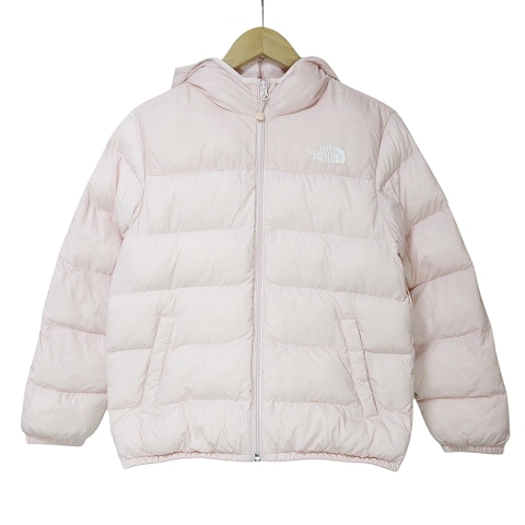 ザノースフェイス 中綿 ジャケット NJ3NN55V 子供服 女の子 140 ON BALL アウトドアウェア ナイロン ジップアップ ロゴ刺? ピンク ■GY19