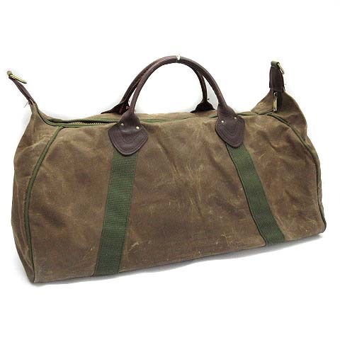 エルエルビーン L.L.BEAN オイルド ワックス コットン ボストンバッグ 旅行鞄 オリーブ 80s ヴィンテージ