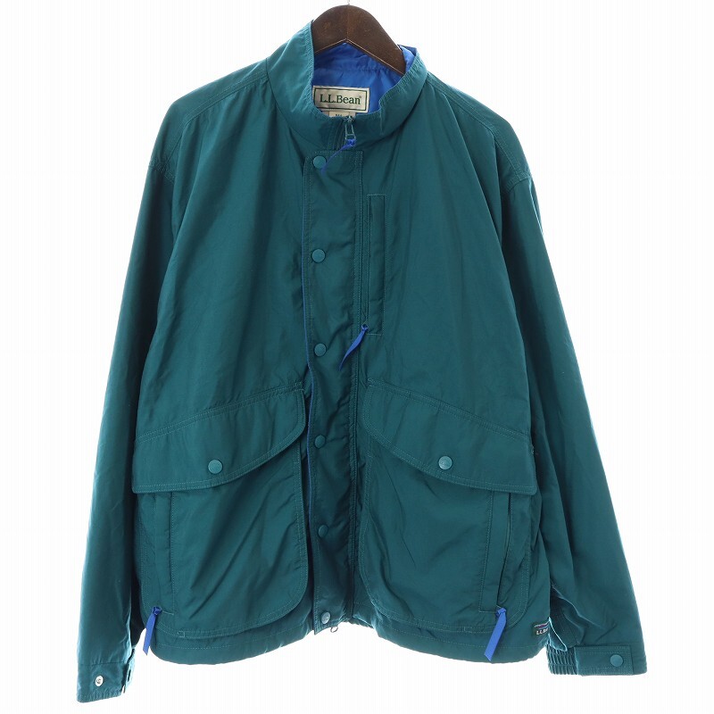 【楽天ランキング1位】 エルエルビーン L.L.BEAN グリー 緑 L アウター ナイロン スタンドカラー ビーンズウィンディリッジジャケット Jacket Ridge Windy Bean's 男性用