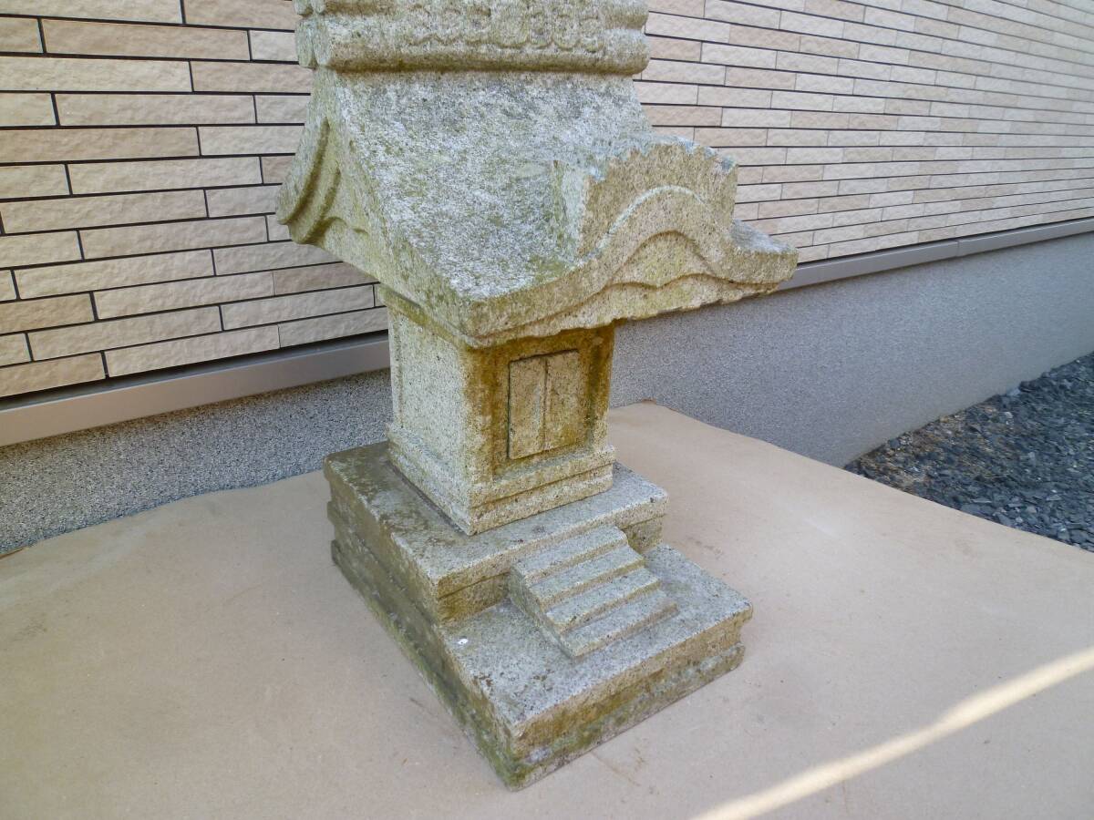 御影石】氏神様(48㎝ 40Kg) お宮 石祠 屋敷神 敷地神 石像 石造 御影石】氏神様(48㎝ 40Kg) お宮 石祠 屋敷神 敷地神 石像 石造