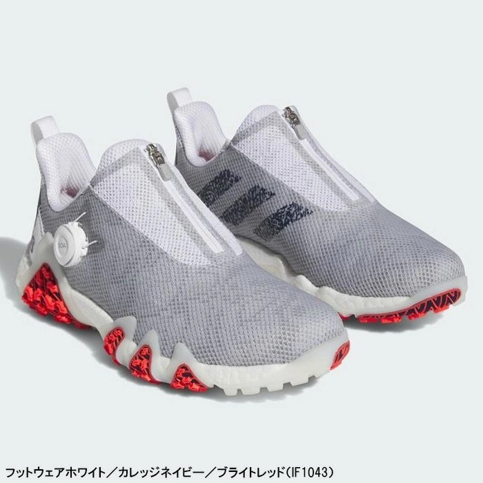 おすすめネット スパイクレス ボア 22 コードカオス ゴルフシューズ アディダスゴルフ ファスナー サイズ:27.0cm カラー:IF1043 2E相当 BOA 27.0cm