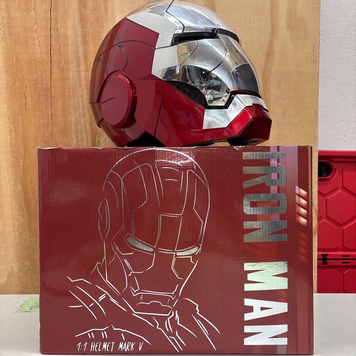 アイアンマン Mark5 フルフェイスヘルメット マスク 音声 タッチ アイアンマン Mark5 フルフェイスヘルメット マスク 音声 タッチ