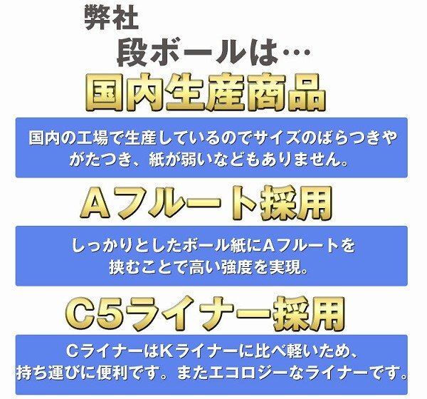 100枚セット】日本製 ダンボール 120サイズ (450mm×355mm×340mm 100枚セット】日本製 ダンボール 120サイズ (450mm×355mm×340mm