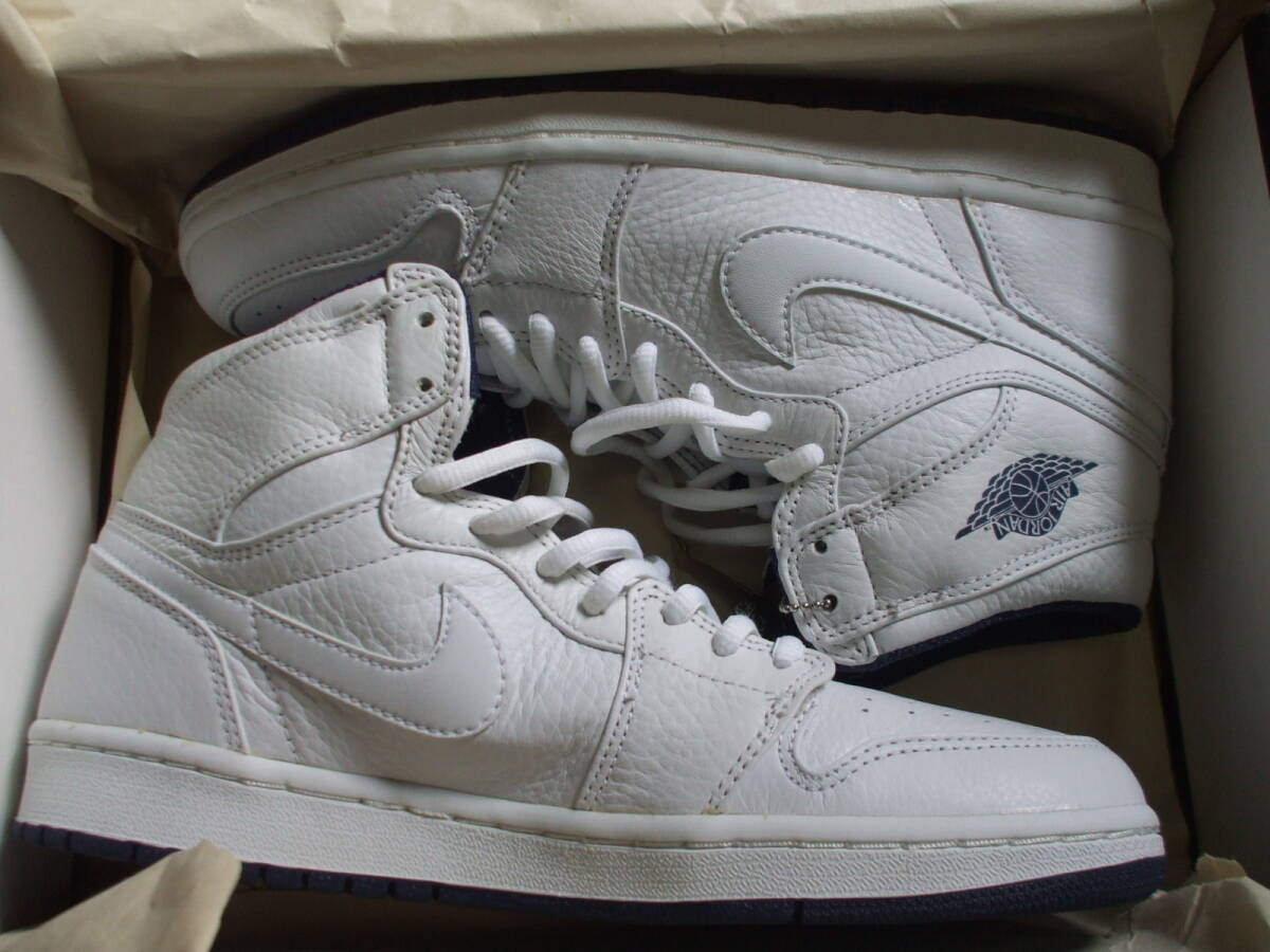 未使用 3000足限定 AIR JORDAN 1(2001 ADDITION)白白紺 2001年製 未使用 3000足限定 AIR JORDAN 1(2001 ADDITION)白白紺 2001年製