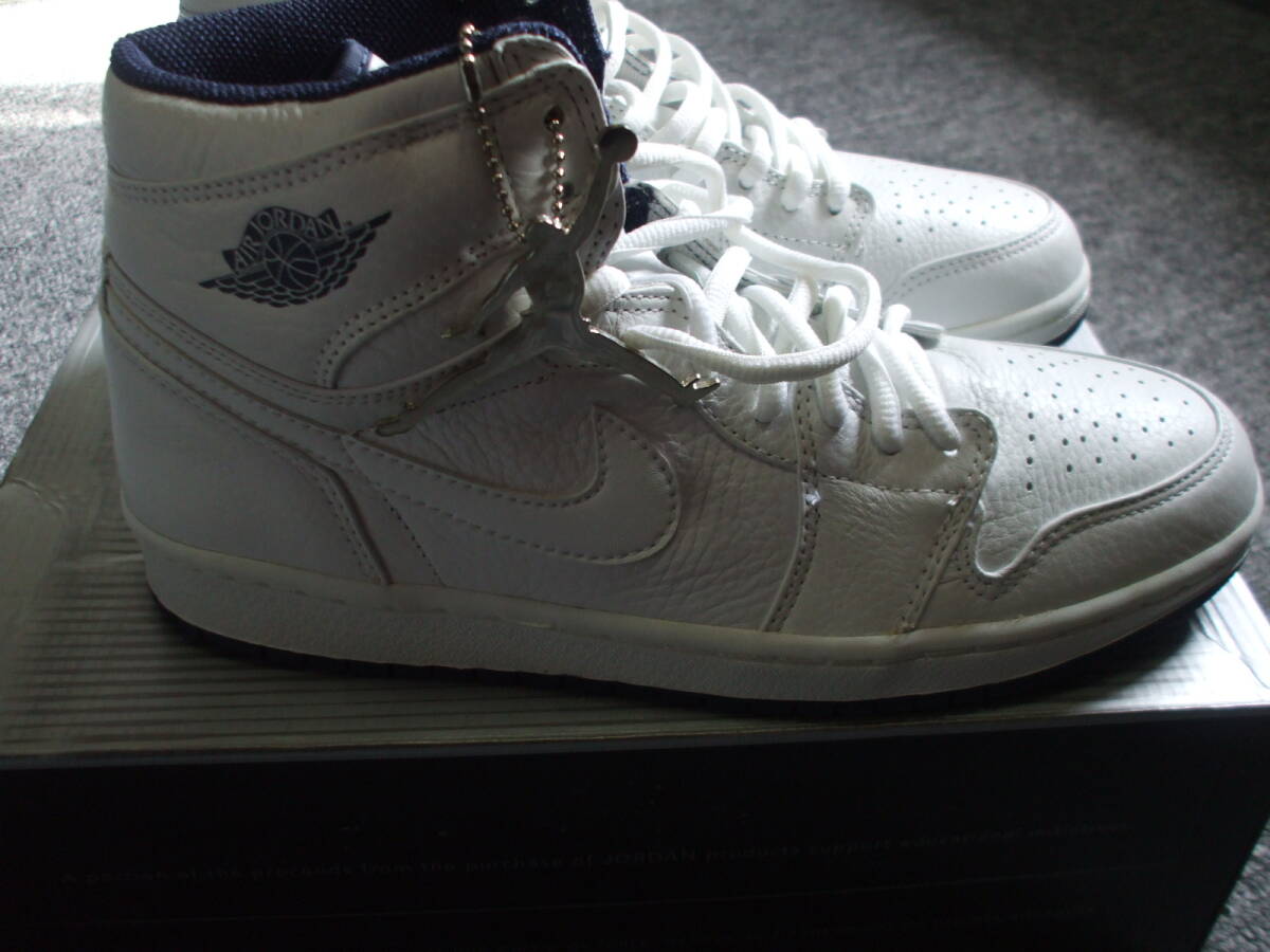 未使用 3000足限定 AIR JORDAN 1(2001 ADDITION)白白紺 2001年製 未使用 3000足限定 AIR JORDAN 1(2001 ADDITION)白白紺 2001年製