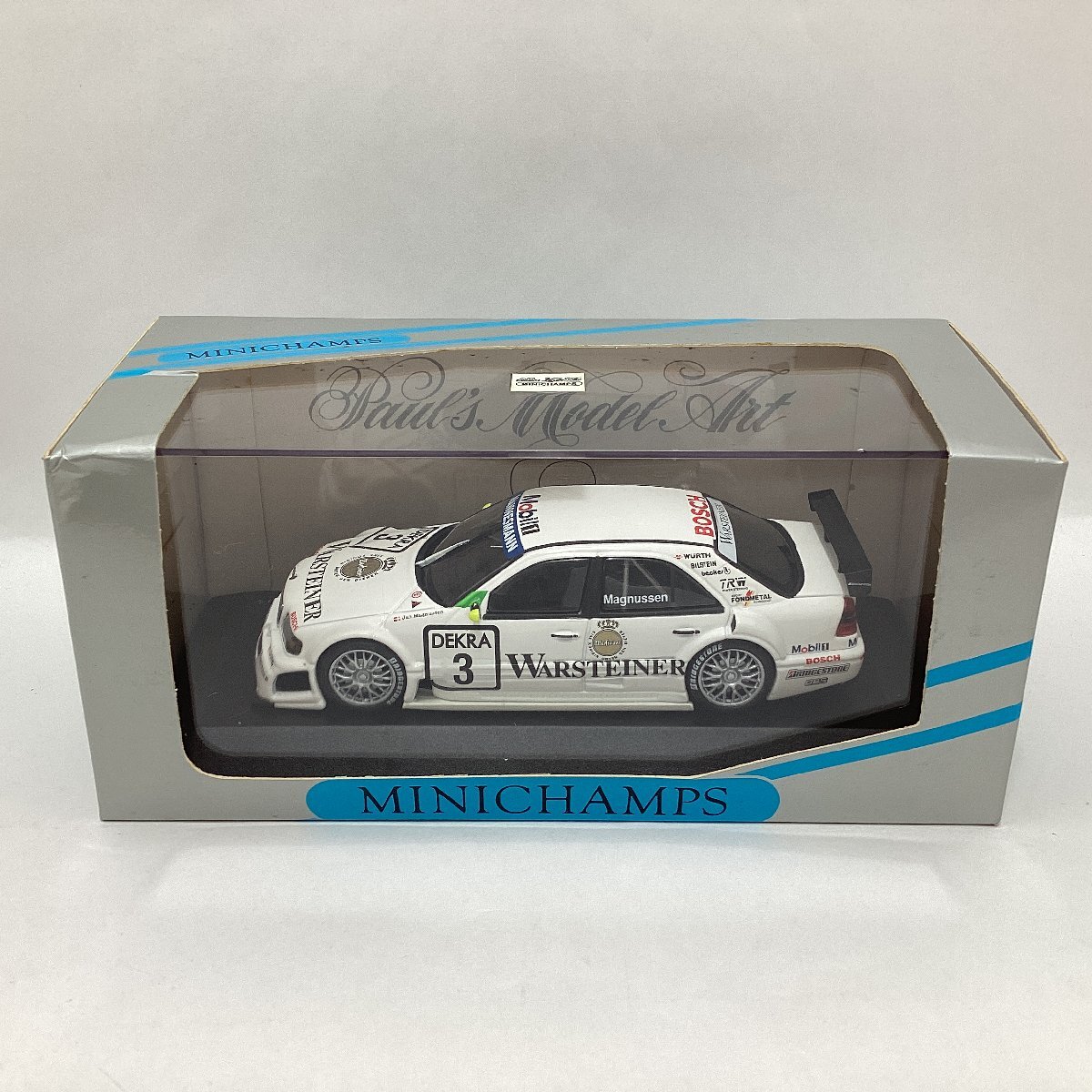 ミニチャンプス　1/43　メルセデス Cクラス DTM 1996 チームAMG　MINICHAMPS　Mercedes C-Class　Team AMG　J.Magnussen　ミニカー