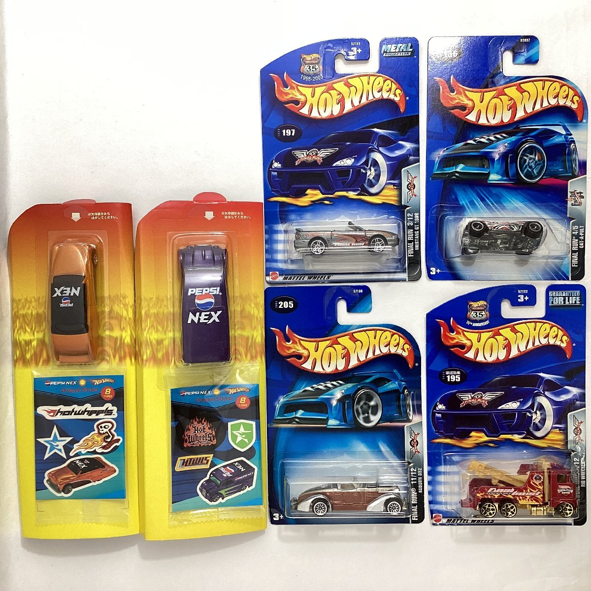 ホットウィール Hot Wheels　ペプシNEX PEPSI NEX 2種 + ファイナル ラン FAINAL RUN 4種　未使用　デイリーデリバリー